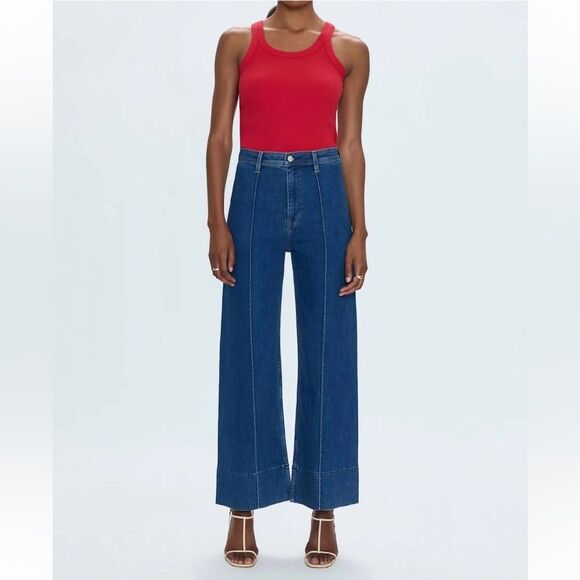 pistola Denim - NWT Pistola - Penny Pintuck Ankle Jeans High Rise Wide Leg